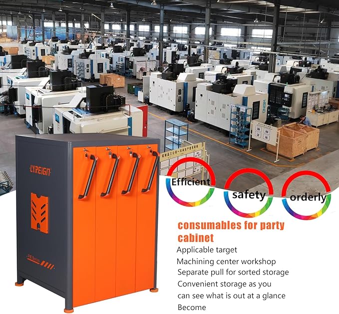 BT50 Vertical Drawer Cabinet, Multi-Purpose CNC Tool Storage Cabinet, CNC Tool Storage System for Warehouse Workshop Use