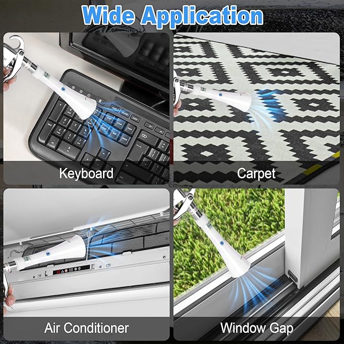 Air Blow Gun Car Detailing Dry Cleaning Air Gun with Tapered Nozzle High Pressure Car Cleaning Tool, Car Dryer Air Blower for Car Surfaces Quickly Blasts Dust, Works with Air Compressor