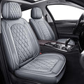 MIROZO Ram Seat Covers,Waterproof Truck Seat Covers Fits for 2009-2025 Dodge Ram 1500 2500 3500 Crew Quad Regular Cab Pickup Cushions Compatible with Split Bench 40/60(Gray,Full Set Flat Back)