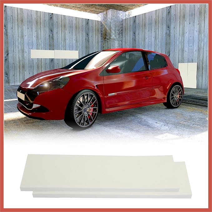 ACROPIX 400x120x15mm 2pcs Car Garage Wall Guard Door Bumper Protector Anti Collision Waterproof White Car Parts