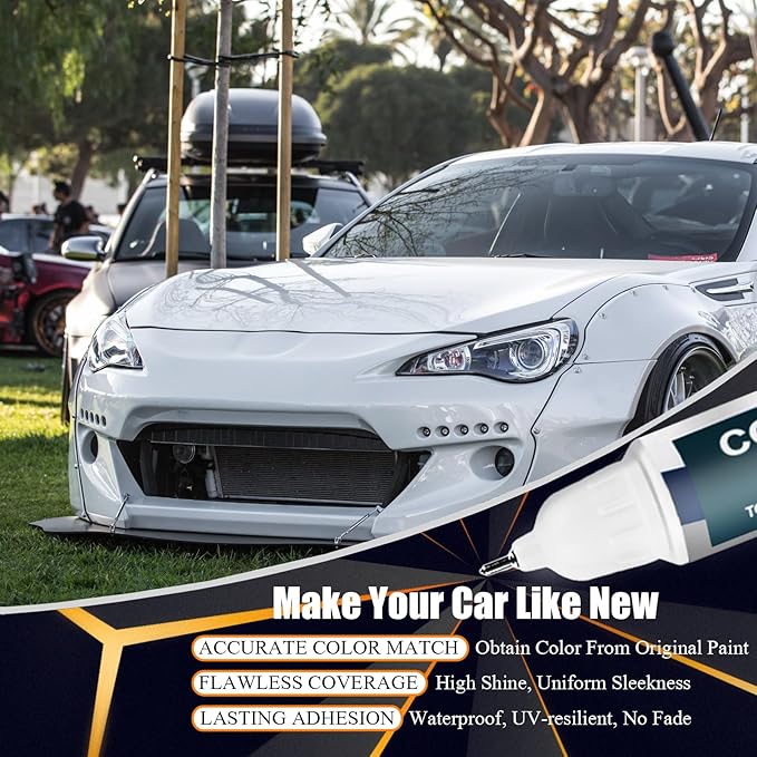 Crystal Black Silicae(D4S) Touch Up Paint Compatible with SUBARU, Car Paint Pen Scratch Repair Two-In-One Touch Up Paint, Premium Car Scratch Remover for Deep Scratches