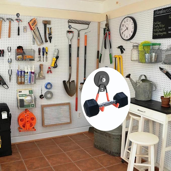 Magnetic Garage Hook, Heavy Duty Garage Storage Magnetic Hooks Steel Tool Hangers for Garage Wall Utility Magnet Hooks and Hangers Indoor & Outdoor Hanging Garden Tools (2 Pack)