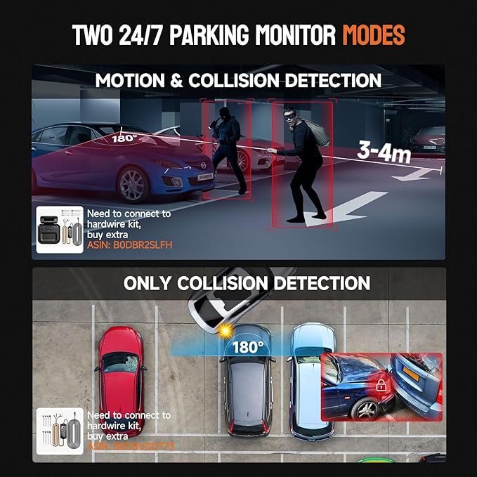 Dash Cam Front and Rear, 360 Dgree View 4 Channel Dash Camera for Cars 2K FHD, Mini Dashcam Built-in WiFi, Car Camera with 64GB Card, Voice Control, Night Vision,WDR,24/7 Parking Mode, V30-4CH