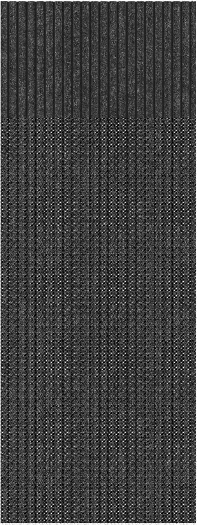 Ottomanson 2' x 10' Hallway Runner with Scraper Pile Extra Durable Non-Slip Rug Mat for Indoor & Outdoor Use - Ideal for Kitchen, Entryway, Patio & Garage - High-Traffic Carpet, Black