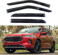 KPY Window Visor Compatible with Ford Escape 2020-2025, 4PC Rain Guard Side Window Vent Deflectors Tape-On Mugen Style, 2020 2021 2022 2023 2024 2025