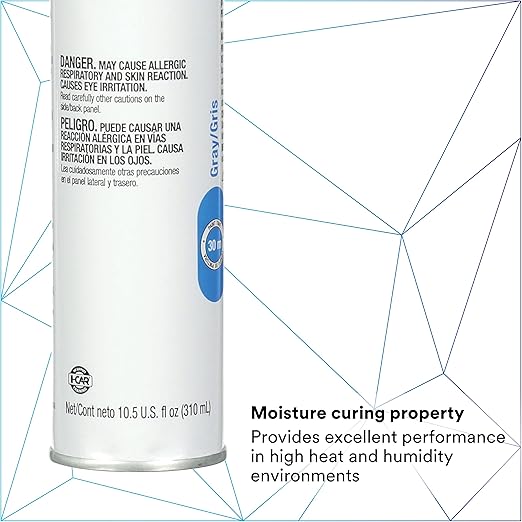 3M Urethane Seam Sealer, 08362, Gray Color, High Solids, Permanently Flexible, 310 mL/10.5 fl oz Cartridge