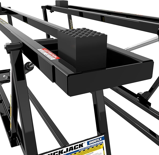 QuickJack 6000TLX Portable Car Lift with 6,000lb Capacity, with 110V Power Unit, Safe & Portable Design Garage Lift for Home, Garage, Shop, or Mechanic Auto Repair