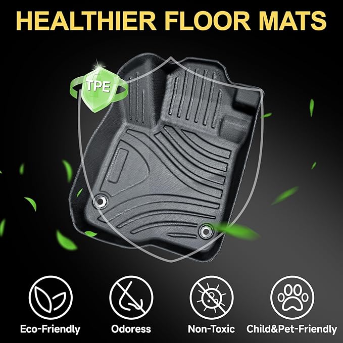 Full Set Floor Mats Custom Fit for 2023 2024 2025 Honda CR-V (Include Hybrid) All Weather Floor Mats 2025,Front&Rear Row Mats Liners &Trunk Bed mat,Honda CR-V Accessories 2025(4 PCS)