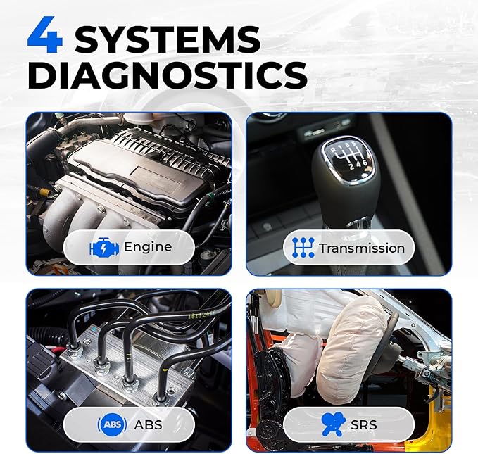 OBD2 Scanner TOPDON AD500, Oil SAS Throttle TPMS BMS EPB Reset, Engine ABS SRS Transmission, Diagnostic Scan Tool, AutoVIN, Car Check Engine Code Reader with Battery Test, Lifetime Wi-Fi Free Update