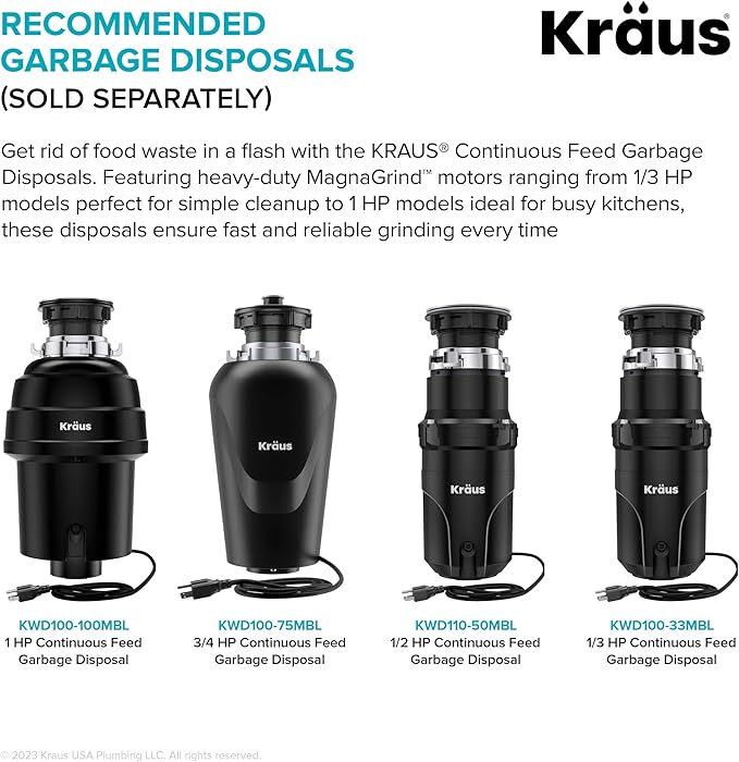 KRAUS Kore 27-Inch Undermount Workstation 16 Gauge Single Bowl Stainless Steel Kitchen Sink with Accessories, KWU110-27