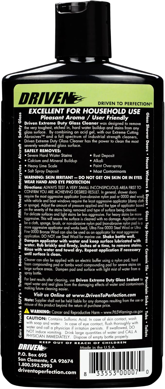 Driven Extreme Duty Glass Cleaner