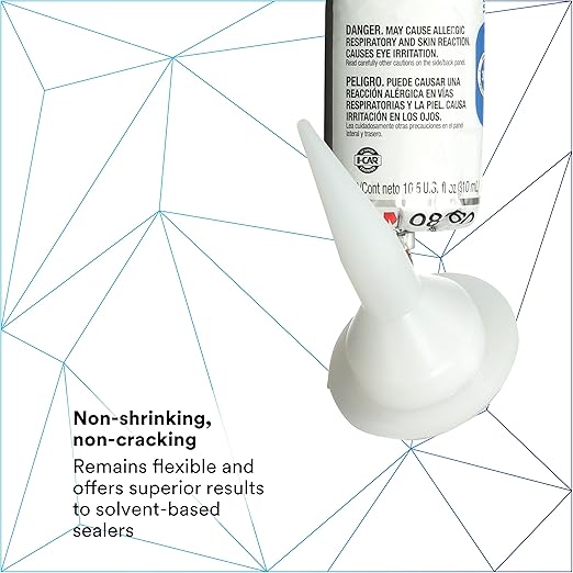 3M Urethane Seam Sealer, 08360, White Color, High Solids, Permanently Flexible, 310 mL/10.5 fl oz Foil Pack