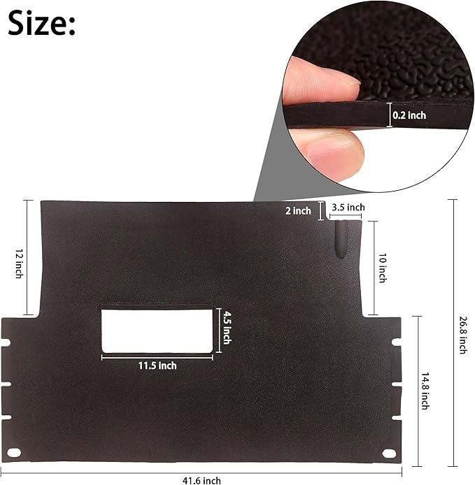 10L0L Full Coverage Liner Floor Mat for Club Car Precedent 2004-up, Club Car Tempo & Onward 2017-2022 Golf Cart, Replaces OEM# 102504801 102504802 103926401