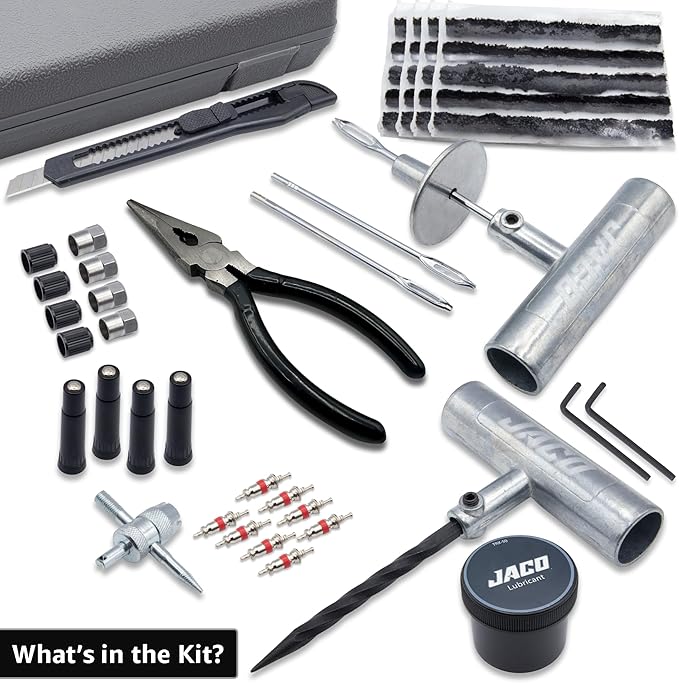 JACO TRX-50 Heavy Duty Tire Repair Kit | Universal Tire Plug Kit