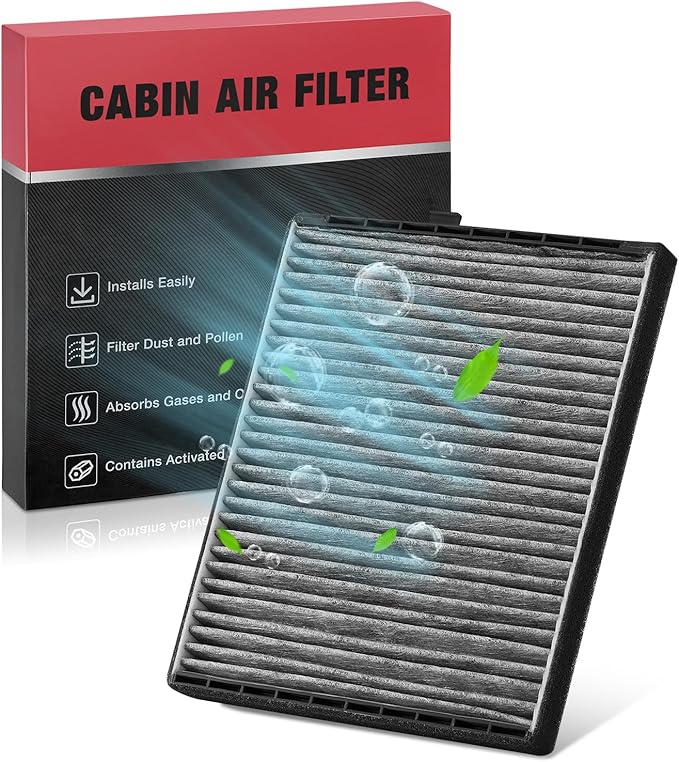 BDFHYK CF10546 Cabin Air Filter with Activated Carbon Compatible with Chevy 2004-2011 Aveo, 2006-2011 Aveo5, Compatible with Pontiac 2009-2010 G3, 2009 G3 Wave, 2005-2008 Wave, 2005-2007 Wave5