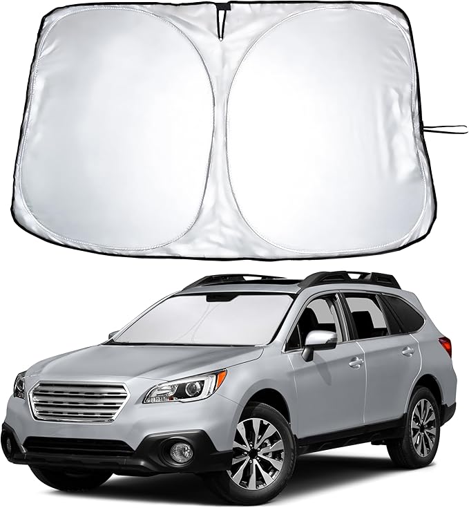 Econour Windshield Sun Shade for 2015 2016 2017 2018 2019 Subaru Outback Wagon Sunshade Window Sun Visor Protector Foldable Blocks UV Rays Keep Your Car Cooler