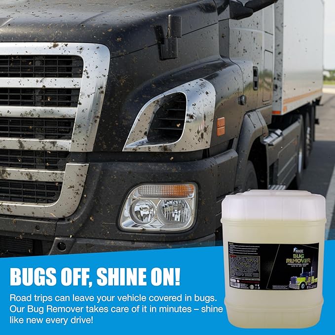 Image Wash Products Bug Remover – (5 Gallon) Best Bug Remover for Cars/Truck Exterior | Bug Cleaner for Vehicles, Car Bug Remover Spray, Bug Off Car Cleaner, Bug Wash for Cars