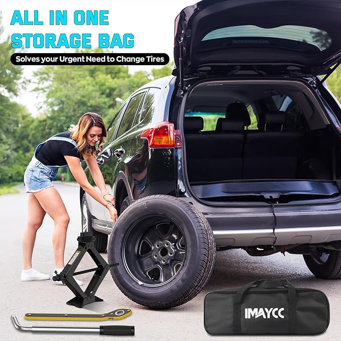 2.5 Ton Car Jack Designed for Mercedes Benz, Scissor Jack for Benz Vehicle with 2PCS Jack Pad, Tire Changing Kit Compatible with Mercedes Benz A B C E R S Class CLA CLC CLK GL GLA G GLE GLC M