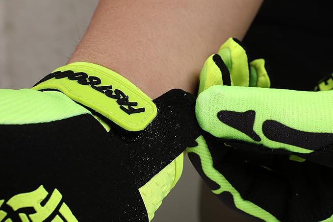 Skeleton Cool Motorcycle Bicycle Full Finger Off-Road Racing Gloves Outdoor Sports for Men Women & Mountaineering