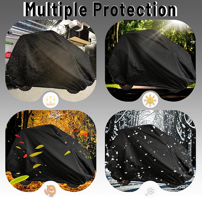 Go Kart Cover,2 Seater for Co leman KT196 GO Kart Covers 420D Waterproof Large Go Cart Car Cover,Go Kart Accessories for Baja TrailMaster,Mudhead 67" L x 46" W x 47" H