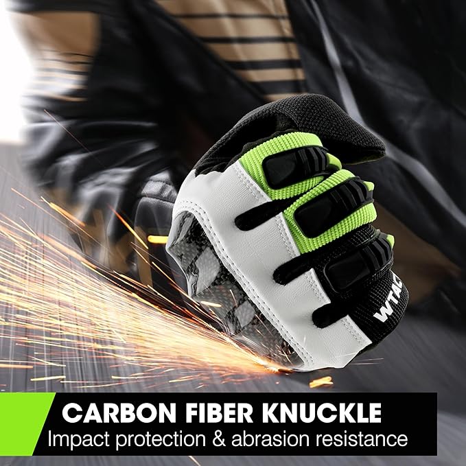 WTACTFUL Lightweight Motorcycle Gloves for Men, Touchscreen Summer Breathable Gloves for Motocross Casual Riding