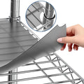 Sterling Shelf Liners Wire Rack Covers: Plastic Shelf Liner Cover for Wire Shelving: Cover Mats for Shelves in Pantry, Closet, and More: 18x48 Inch: Graphite, Set of 4