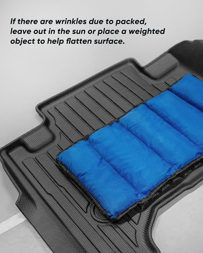 Car Floor Mats for Honda Pilot 2016-2022 8 Seats (No Elite Models), Accessories for Honda Pilot 2016-2022, All Weather Black Rubber Liners for Cars, Custom Fit Trunk Mat Back Seat Cover, 4PCS
