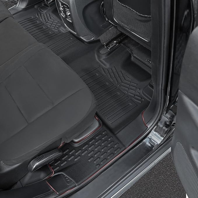 Floor Mats for 2016-2024 2025 Dodge Durango 6-seat, All Weather TPE Cargo Liner Cargo Mat and 3rd Row Backrest Mats for SRT Durango Accessories