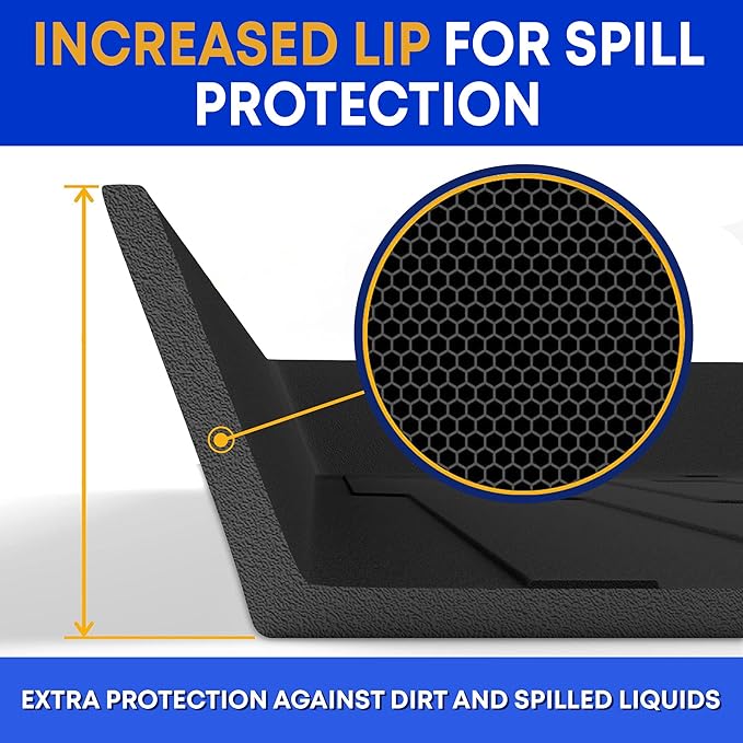 Premium Cargo Liner for Mercedes-Benz C 300 4MATIC Sedan 2015-2021 - Custom Fit Car Trunk Mat - All-Season Black Cargo Mat - 3D Shaped Laser Measured Trunk Liners for Mercedes-Benz AMG C 63