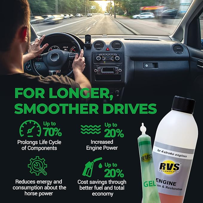 G8 Engine oil Treatment. for Gasoline Engines with an Motor Oil Capacity up to 9 quarts. Boost Power and Safely Restore and protect your Car, Truck, Motorcycle and all other engines