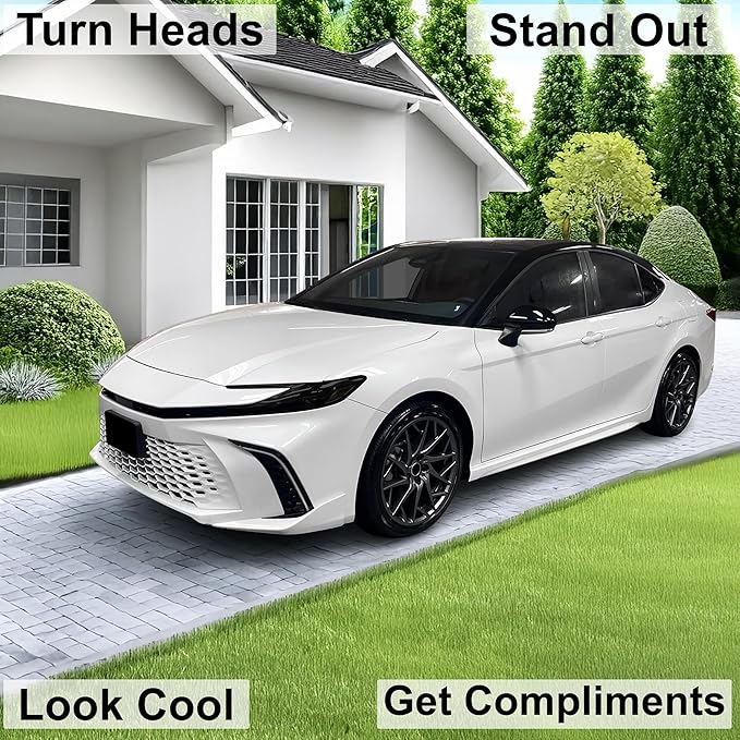 BOGAR TECH DESIGNS Full Headlight Head Light Tint Kit Compatible with Toyota Camry 2025-2026, Dark Smoke