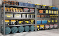 65" W Heavy Duty Garage Shelving, 84" H Garage Storage Shelves, 5 Tier Metal Shelving Unit, Adjustable Commercial Shelving, 2 Pack