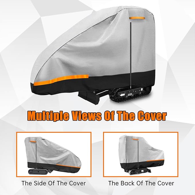 Car Cover Mini Excavator 2000lbs, Compatible with Bobcat E10/Kubota K008-3/Caterpillar 300.9D/Takeuchi TB210R/Yanmar Vio10-2, 420D Heavy Duty Oxford