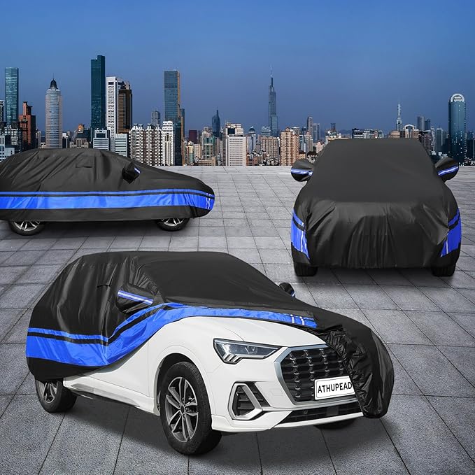 10-Layer SUV Car Cover Waterproof All Weather for Automobiles, Universal Fit for BMW X3/X4/X5/X6, Honda CR-V, Mercedes GLC-Class, Tesla Model Y, SUV 182"-191" L, Size S3 (See Size Chart)