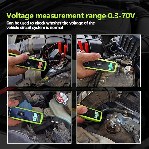 Test Light Automotive Electrical Tool, Topdiag P60 Car Circuit Tester, 12V 24V Power Circuit Probe Kit, 6-30V Vehicle Short Circuit Finder Automobile Voltage Tester, Component Activation Tool