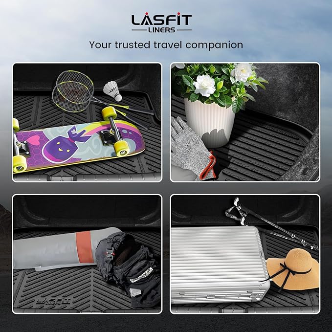 LASFIT Trunk Mat for Honda Civic Sedan 2016-2021, All Weather TPE Custom Fit Trunk Liner Trunk Tray Cargo Mat Cargo Liner Cargo Tray (Not for Hatchback/Coupe)