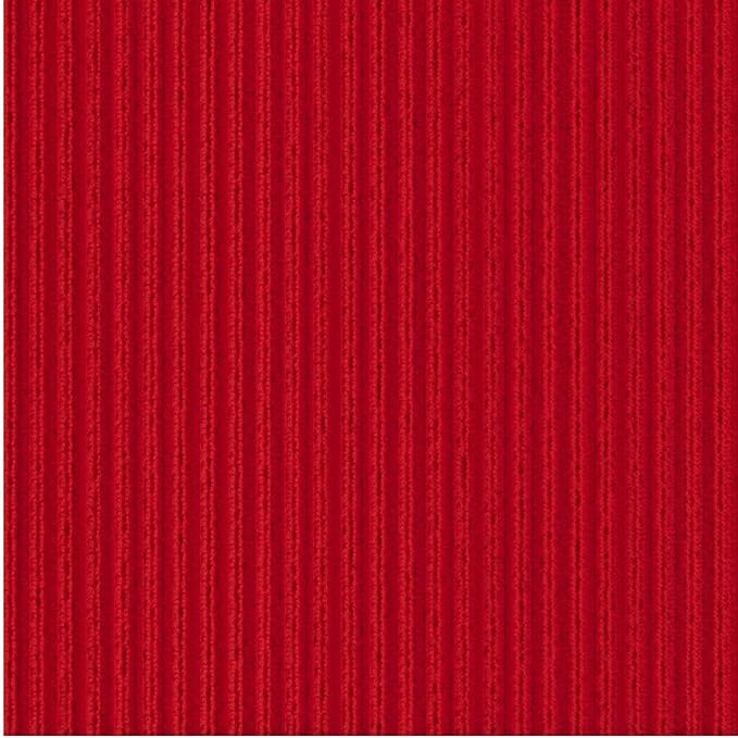 Ottomanson 2' x 6' Hallway Runner with Scraper Pile - Extra Durable Non-Slip Rug Mat for Indoor & Outdoor Use - Ideal for Kitchen, Entryway, Patio & Garage - High-Traffic Carpet, Red
