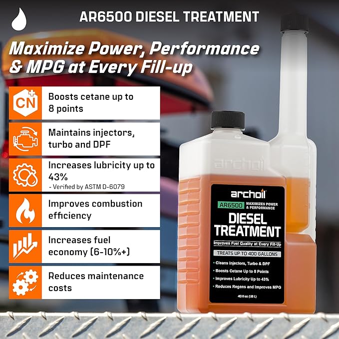 Archoil Ultimate Diesel Kit - AR9100 Friction Modifier (16oz) + AR6500 Diesel Treatment (40oz) + AR6400-D Diesel Fuel System Cleaner (12oz)