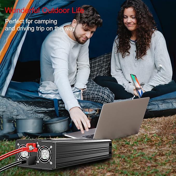Xijia LCD-Display 3000W (Peak Power 6000W) dc 48v to 110V 120V ac 60HZ Pure sine Wave Solar Inverter for Home RV &Camping (DC48V (Range 40V-60V) 3000W)
