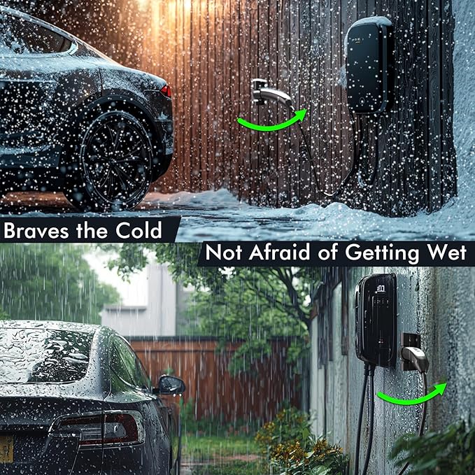 Tesla Charger Holder Wall Mount Tesla Mobile Connector Charger Holder, 5-Level 180° Swivel NACS Plug Nozzle Dock