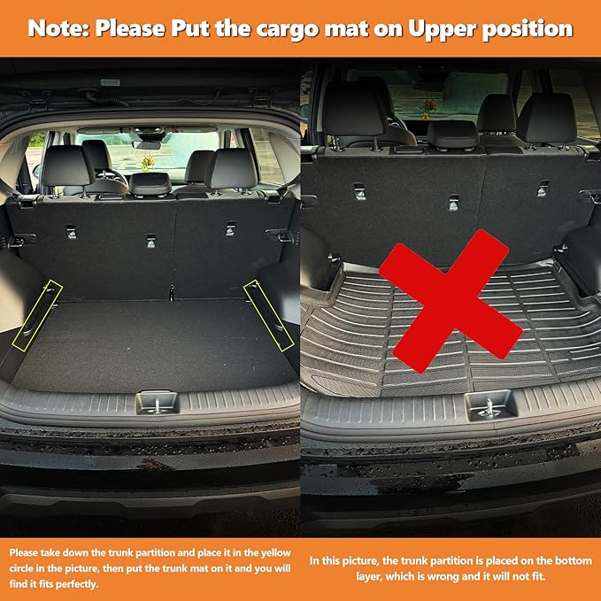 Binmotor-Custom Fit Floor Mats & Cargo Liner for Kia Seltos 2024 2025, All Weather Car Floor Mat for Kia Seltos Accessories, TPE Rubber Liners Cargo Trunk Mat-Black