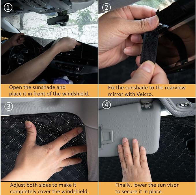 Car Windshield Sun Shade 5 Layers Thick for Mercedes-Benz GLE SUV 2020-202 2025 - Front Window Sunshade Sun Visor Accessories - Protector for GLE300 GLE350 GLE450 Vehicle Reflect UV Sun and Heat