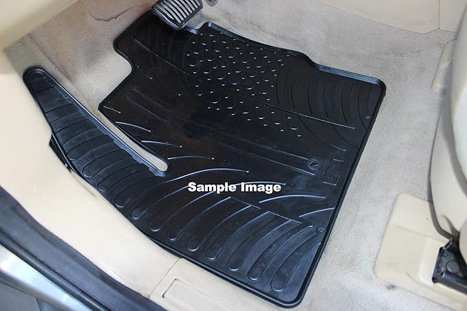 Gledring USA Custom Fit All-Weather Rubber Floor Mats Intended for Land Rover LR2 2007-2015, No Trimming Required, Tailored Custom Fit, Protects from Rain, Mud, & Snow