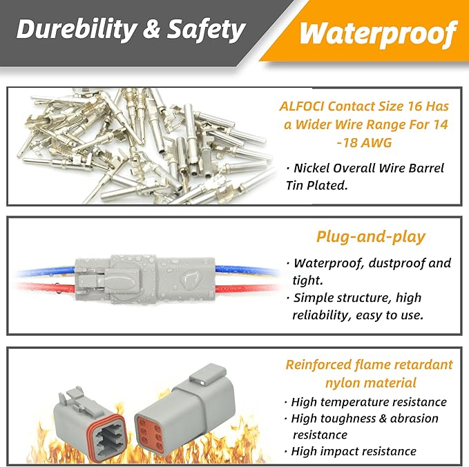 DT Kit for Car Motorcycle Boat (6PIN 6SET)