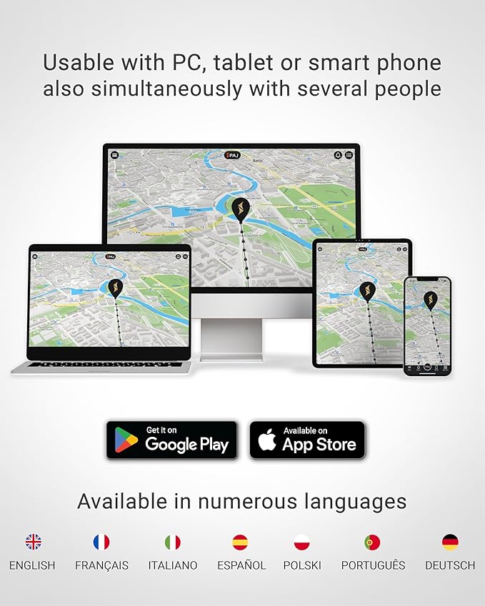PAJ GPS Vehicle Finder 4G, 1.0 - Cellular Connected, Real Time Tracking GPS Tracker for Cars, Motorcycles, Trucks & More - Versatile & Secure Fleet Management