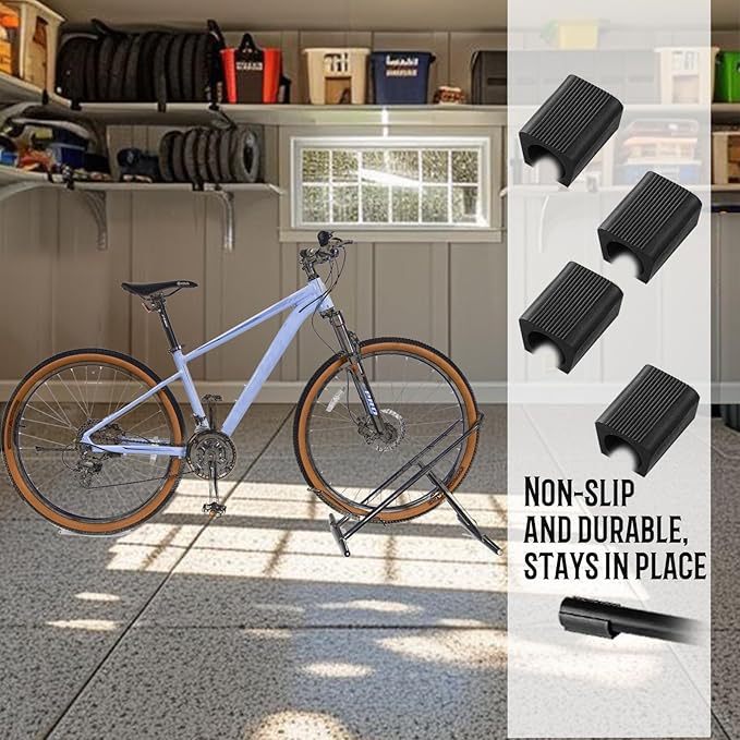 Folding Bike Floor Stand Rack, Portable Bicycle Parking Rack Storage for Garage/Home, Fit 16”-29” Mountain Road Bikes(1 bike rack)