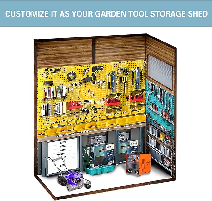 MyVoice 3x5 FT Wooden Outdoor Storage Shed with 4 Vents & 2 Adjustable Windows, DIY Cedar Tool Shed Kit, Garden Bike Firewood Storage, Waterproof Backyard Outdoor Shed for Patio, Lawn, Yard & Garage