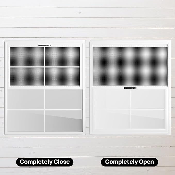 2 Pack 24" x 27"Shed Window, with Tempered Glass and Fiberglass Screen for Shed, Chicken Coop, Playhouse, Household, Garage
