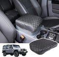 Car Armrest Box Cover Protector Compatible with Ineos Grenadier 2020-2024 Center Console Lid Protector Cover Original Customized Armrest Cover (Matte Black)