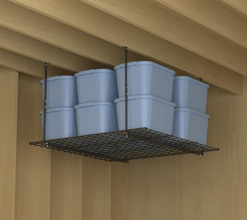 00625 45-Inch x 45-Inch Overhead Steel Garage Storage System & Rack,Hammertone